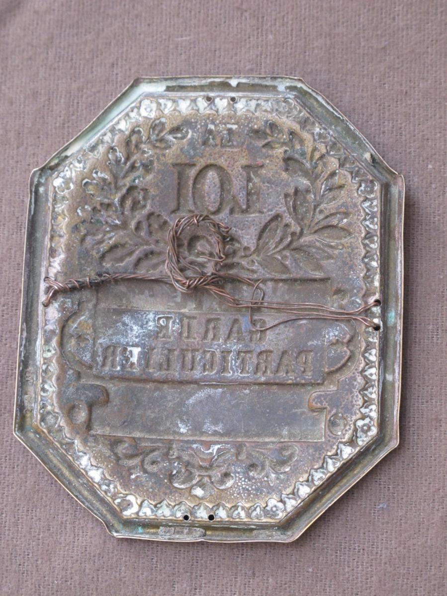 Plaque De Garde Chasse Commune De Morlaix Plourin