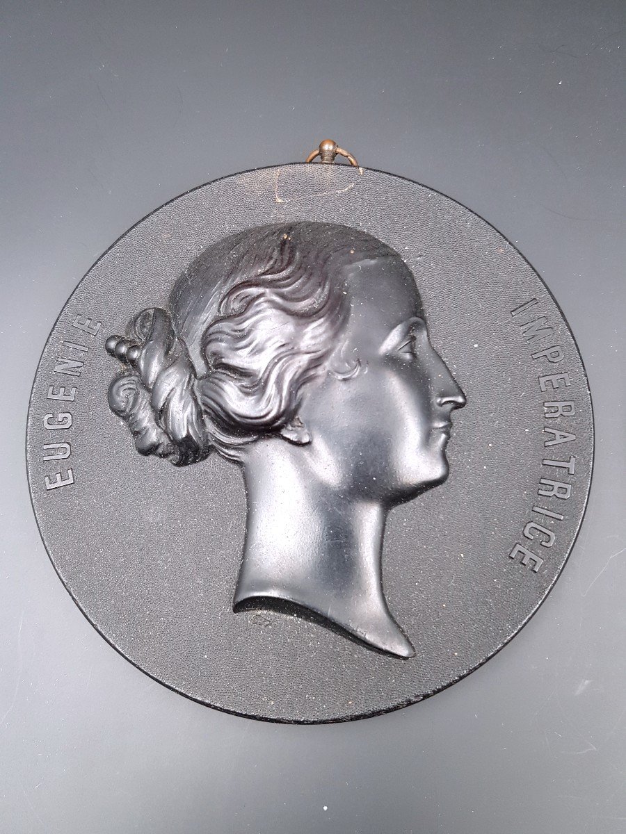 Trois Médaillons Famille Impériale Napoléon III, Prince Impérial, Eugénie