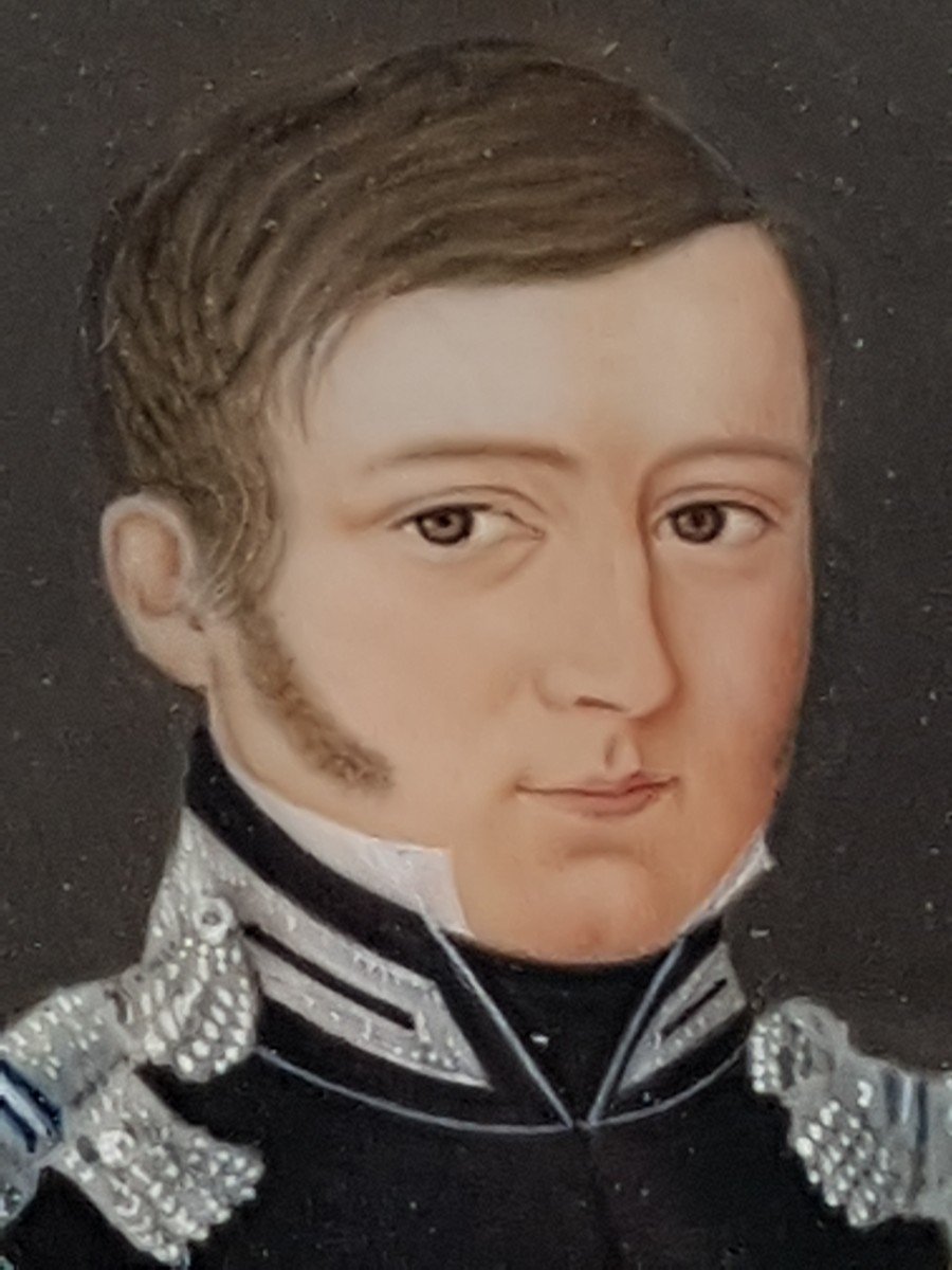 Miniature d'Un Officier De La Garde Du Duché De Wurtemberg Premier Empire Médaille Du Mérite