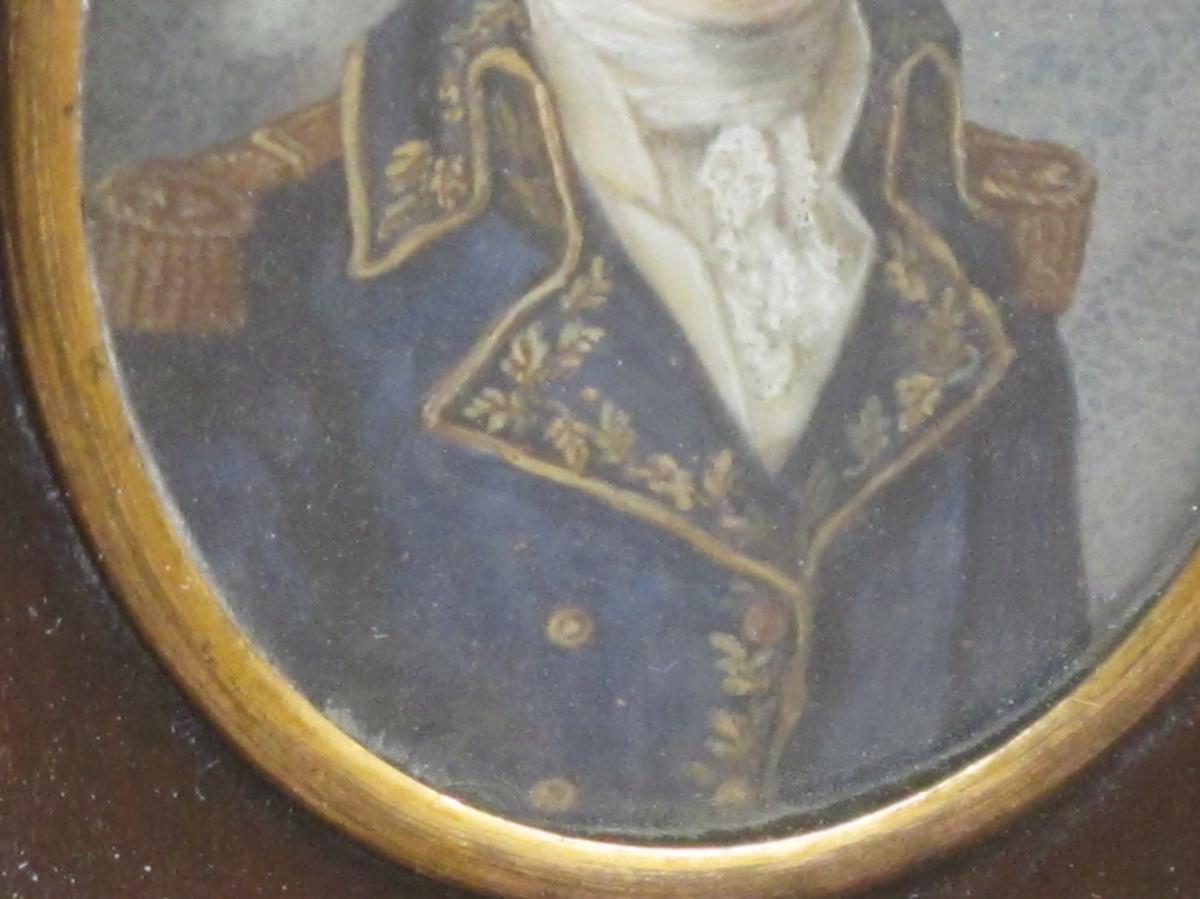 jeune militaire en uniforme de militaire général  du début XIX ème siècle