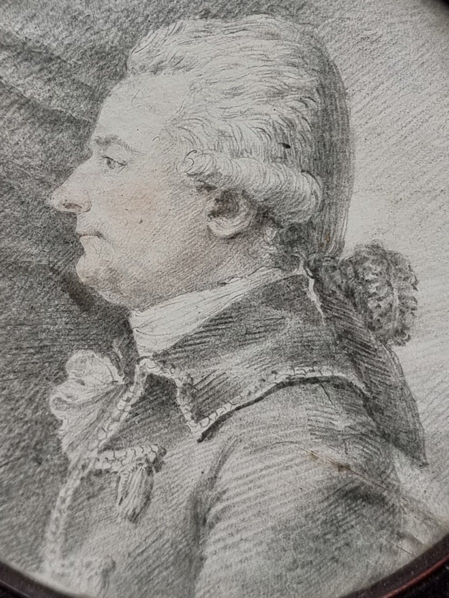 Paire De Dessin Père Et Son Fils Ou Fille époque XVIII E Siècle Louis XVI