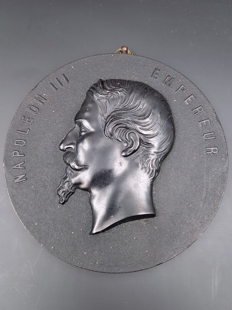 Trois Médaillons Famille Impériale Napoléon III, Prince Impérial, Eugénie