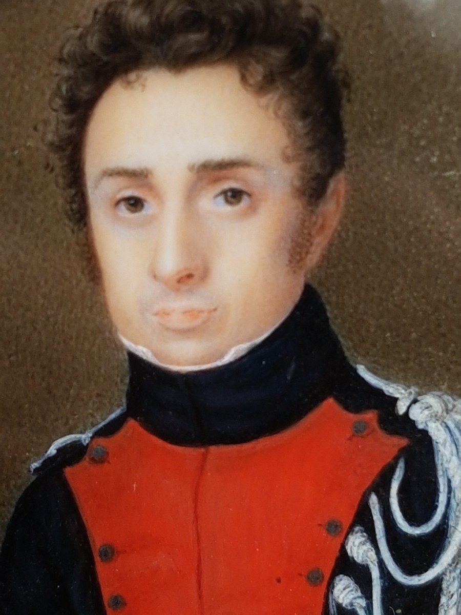 Miniature Gendarme époque du XIX e  En Parfait état Cerclage Probablement En Or