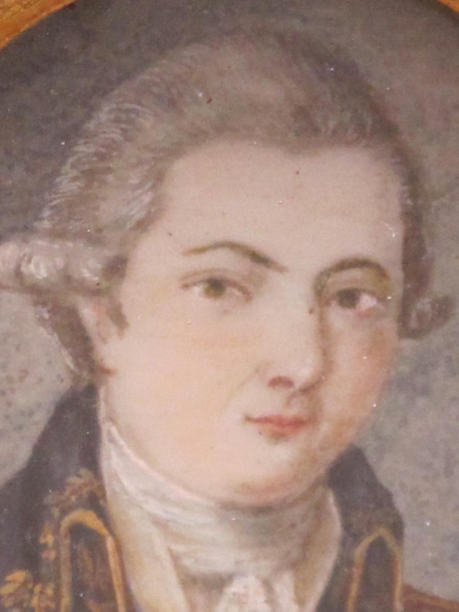 jeune militaire en uniforme de militaire général  du début XIX ème siècle