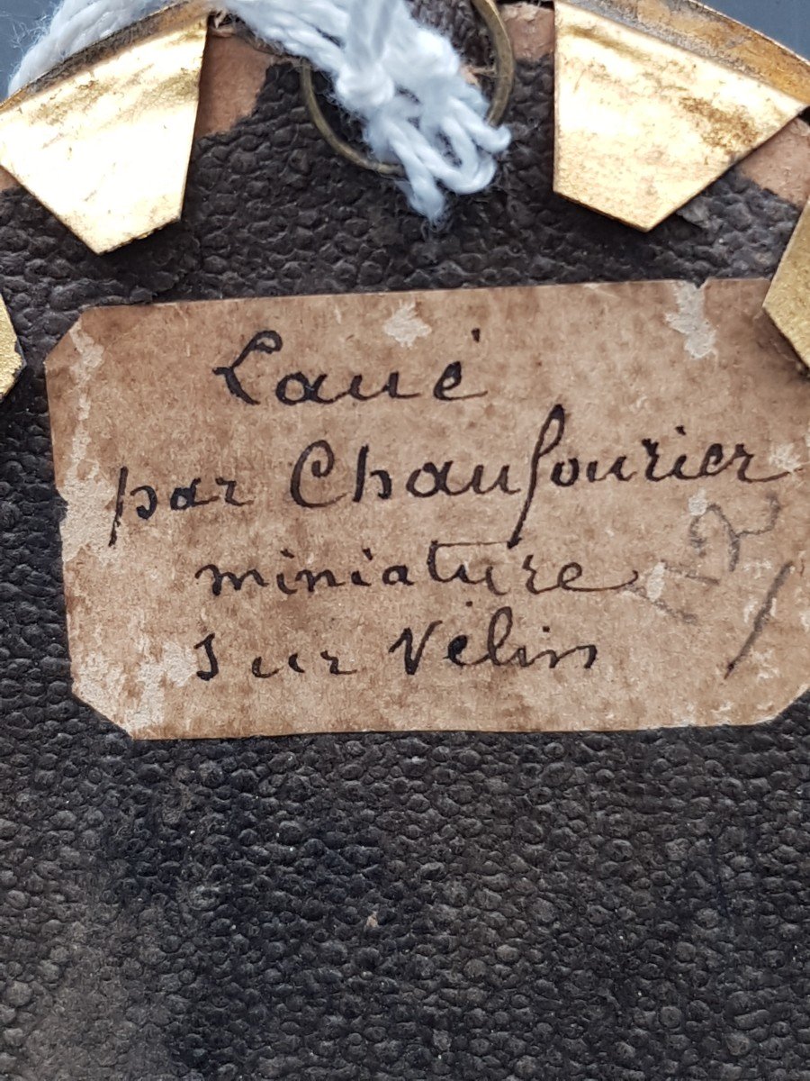 Miniature par Jean Chaufourier Laué (Suisse ) En Turc Propriétaire d'Une Manufacture d'Indiennes