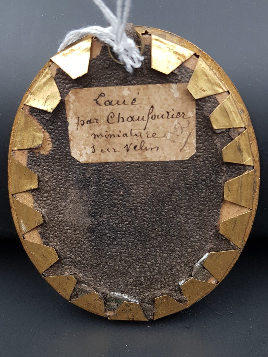 Miniature par Jean Chaufourier Laué (Suisse ) En Turc Propriétaire d'Une Manufacture d'Indiennes