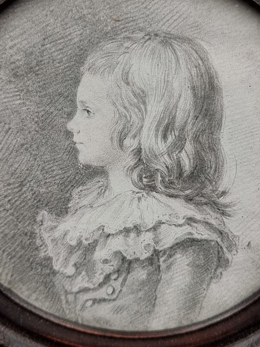 Paire De Dessin Père Et Son Fils Ou Fille époque XVIII E Siècle Louis XVI