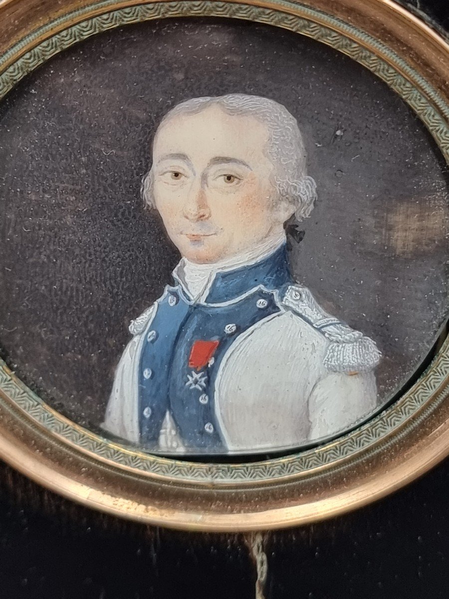 Officier Français du 16e régiment Agenois au règlement de 1791 