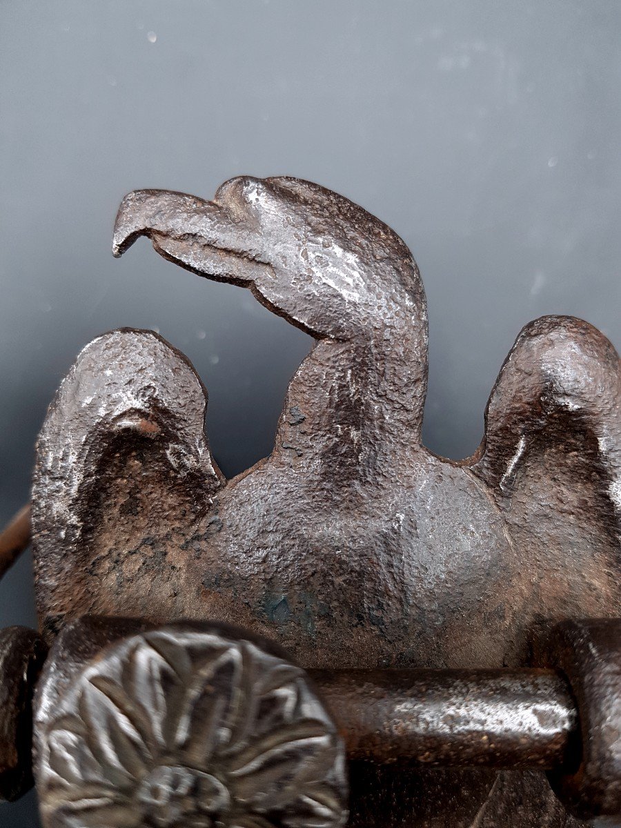 853611-618cf34f0e6e4 Verrou Ou Targette En Fer forgé représentant une Aigle Empire