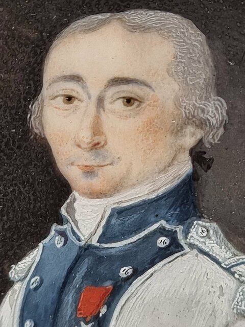 Officier Français du 16e régiment Agenois au règlement de 1791 