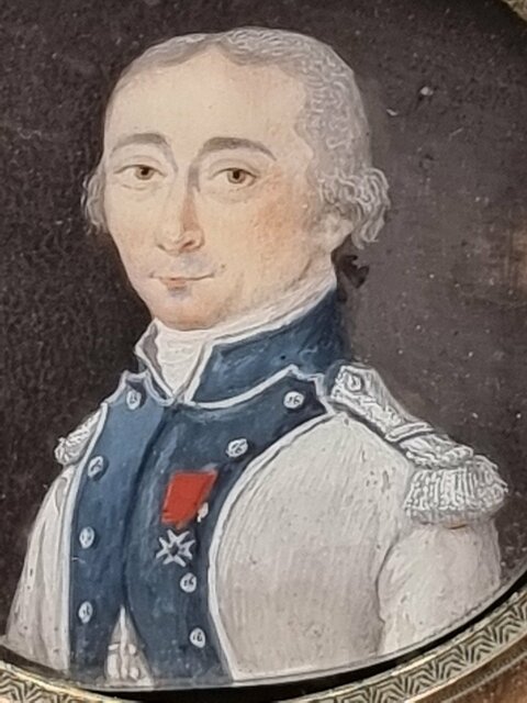 Officier Français du 16e régiment Agenois au règlement de 1791 