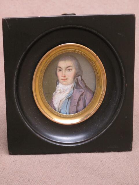 Miniature Epoque Révolutionnaire Datée 1797 Signée Vallet