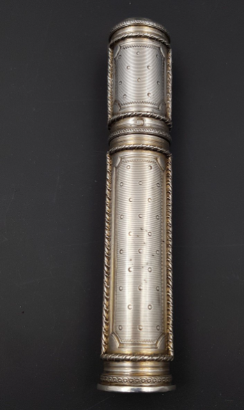 étui Porte Cire En Argent Armoiries De La Famille Le Camus