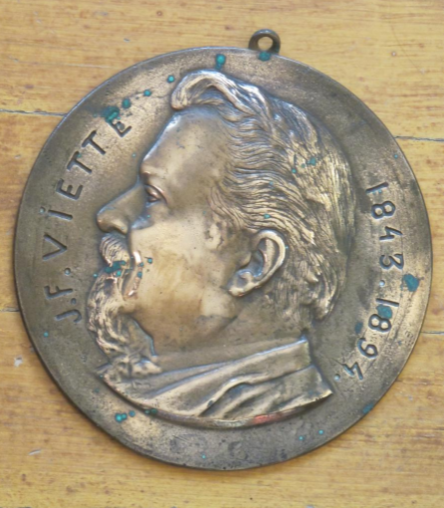 Médaillon Inédit De Jules Viette en Profil