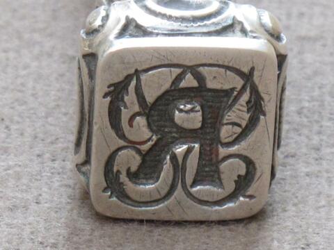 Cachet époque XIX ème Siècle matrice en argent