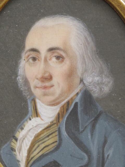 Miniature Portrait d'homme époque Louis XVI