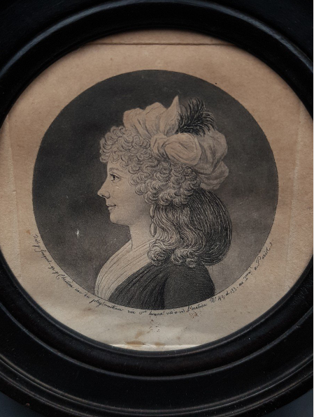 Physionotrace Dessiné Par Fouquet Et Gravé Par Chrétien Femme De l'époque Directoire