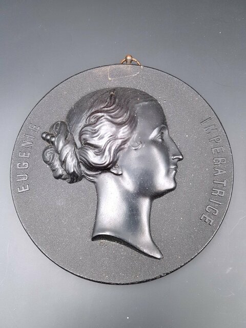 Trois Médaillons Famille Impériale Napoléon III, Prince Impérial, Eugénie