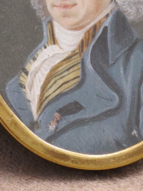 Miniature Portrait d'homme époque Louis XVI