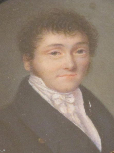 Miniature Portrait d'Homme époque 19 ème Siècle