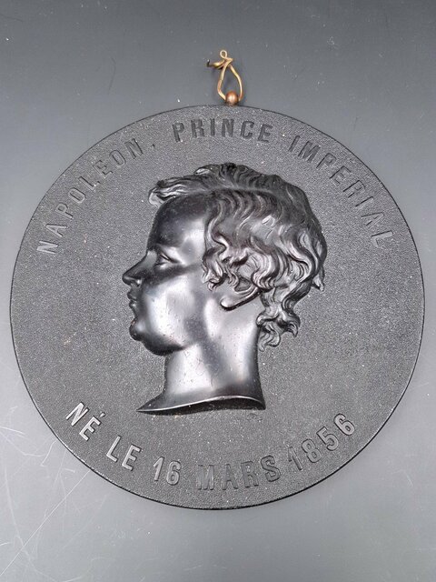 Trois Médaillons Famille Impériale Napoléon III, Prince Impérial, Eugénie