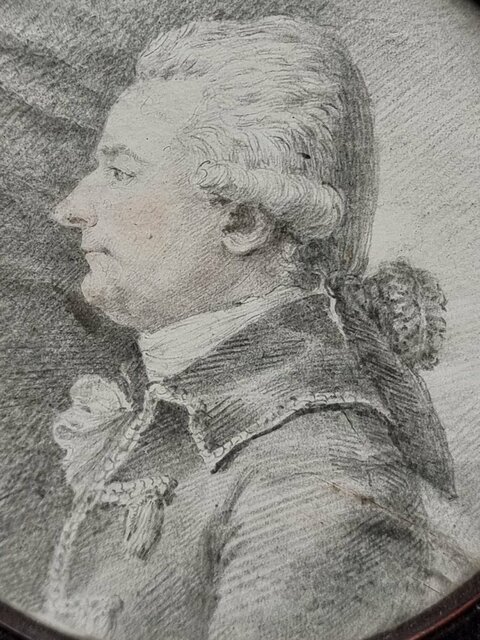 Paire De Dessin Père Et Son Fils Ou Fille époque XVIII E Siècle Louis XVI