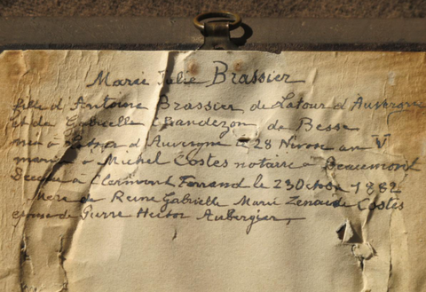 Miniature représentant Marie Brassier De Latour d'Auvergne époque XIX e siècle
