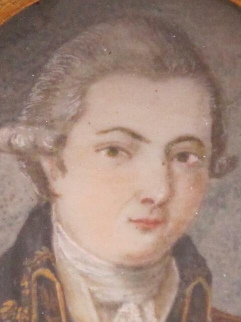 jeune militaire en uniforme de militaire général  du début XIX ème siècle