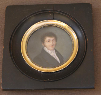 Miniature Portrait d'Homme époque 19 ème Siècle