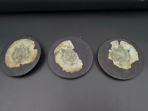 Trois Médaillons Famille Impériale Napoléon III, Prince Impérial, Eugénie