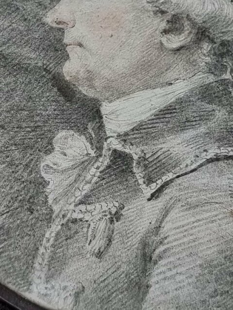 Paire De Dessin Père Et Son Fils Ou Fille époque XVIII E Siècle Louis XVI