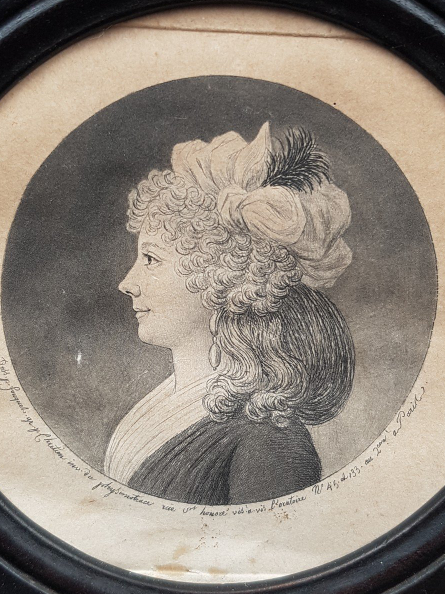 Physionotrace Dessiné Par Fouquet Et Gravé Par Chrétien Femme De l'époque Directoire