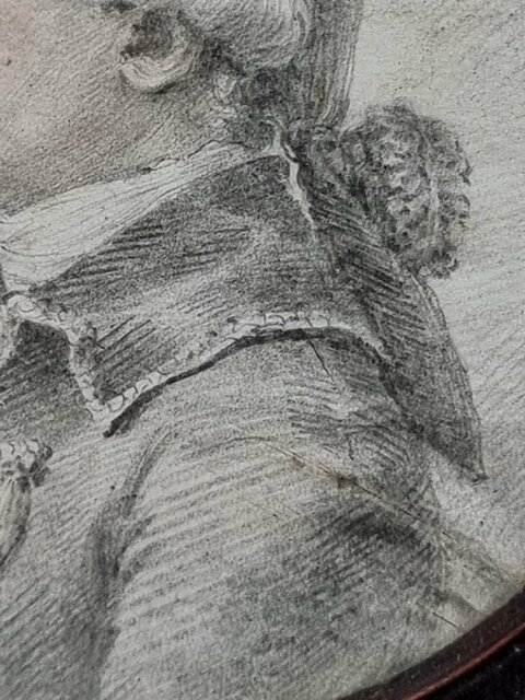 Paire De Dessin Père Et Son Fils Ou Fille époque XVIII E Siècle Louis XVI