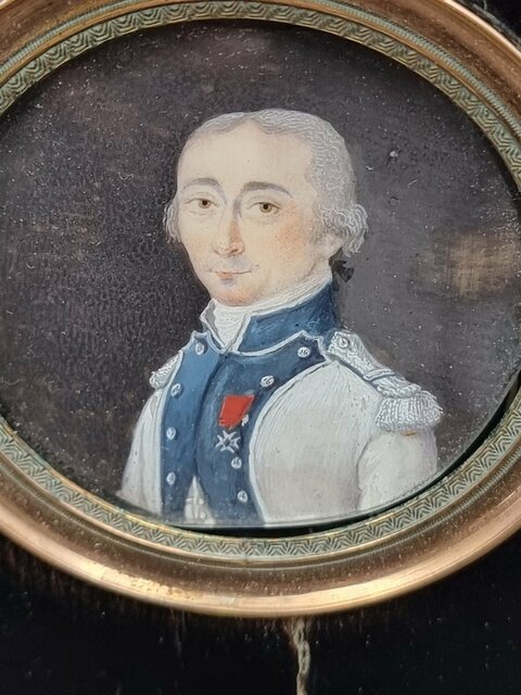 Officier Français du 16e régiment Agenois au règlement de 1791 