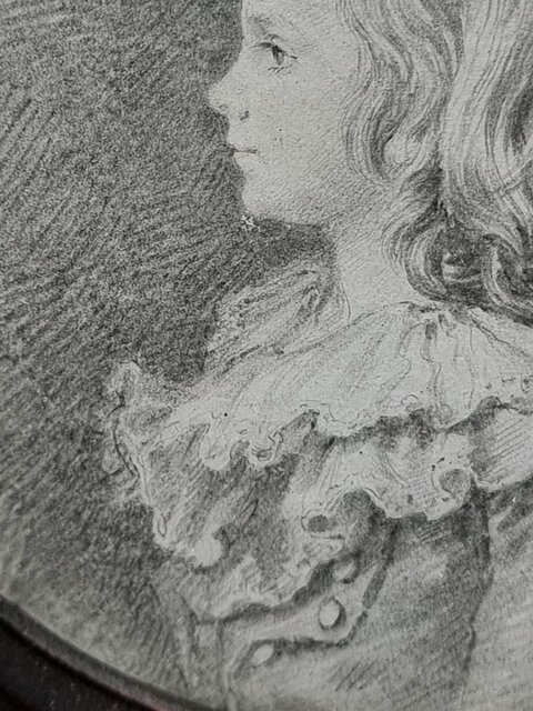 Paire De Dessin Père Et Son Fils Ou Fille époque XVIII E Siècle Louis XVI